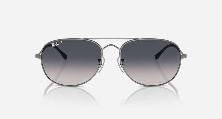 Ray-Ban BAIN BRIDGE Gunmetal with Blue Polarized Gradient lenses - Front