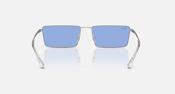 Ray-Ban EMY BIO-BASED Silver with Blue Solid Color lenses - Back