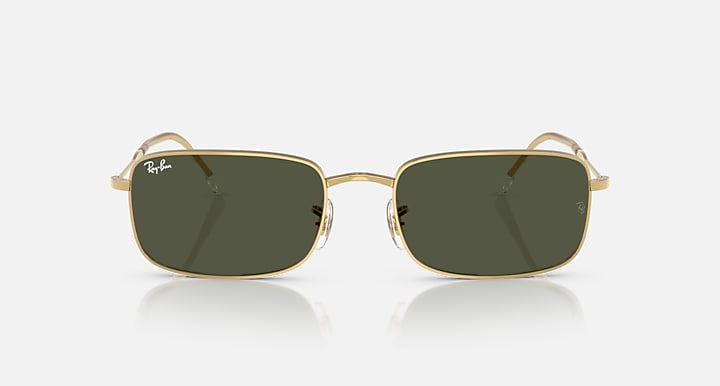 Ray-Ban RB3746 Arista Gold with G-15 Green Solid Color lenses - Front