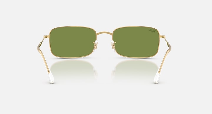 Ray-Ban RB3746 Arista Gold with Green Solid Color lenses - Back