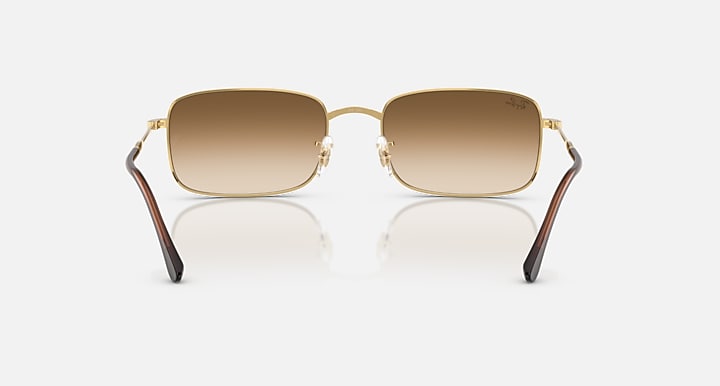Ray-Ban RB3746 Arista Gold with Clear Gradient Brown Gradient lenses - Back