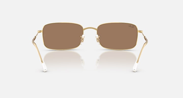 Ray-Ban RB3746 Arista Gold with Brown Solid Color lenses - Back