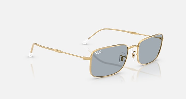 Ray-Ban RB3746 Arista Gold with Blue Solid Color lenses - Alternative