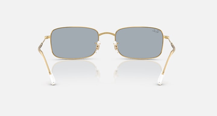Ray-Ban RB3746 Arista Gold with Blue Solid Color lenses - Back
