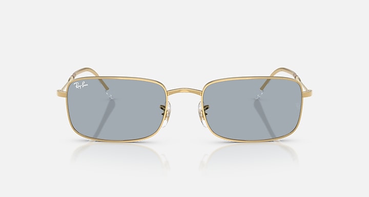 Ray-Ban RB3746 Arista Gold with Blue Solid Color lenses - Front