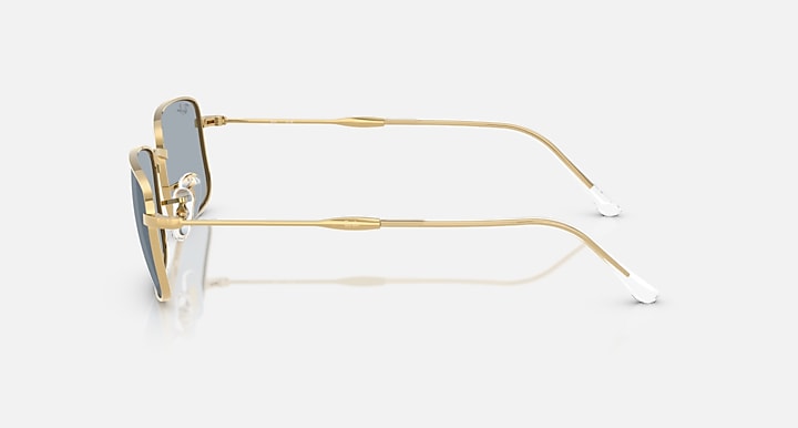 Ray-Ban RB3746 Arista Gold with Blue Solid Color lenses - Lateral