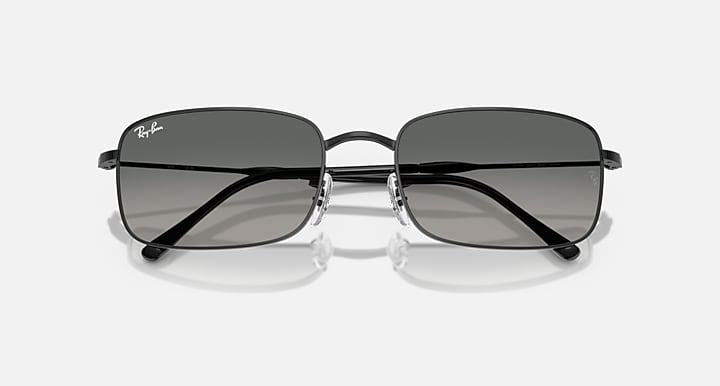 Ray-Ban RB3746 Black with Gradient Grey Gradient lenses - Closed Front