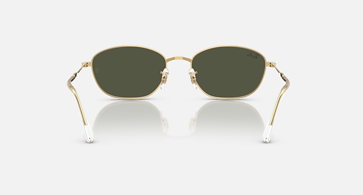 Ray-Ban RB3749 Arista Gold with G-15 Green Solid Color lenses - Back