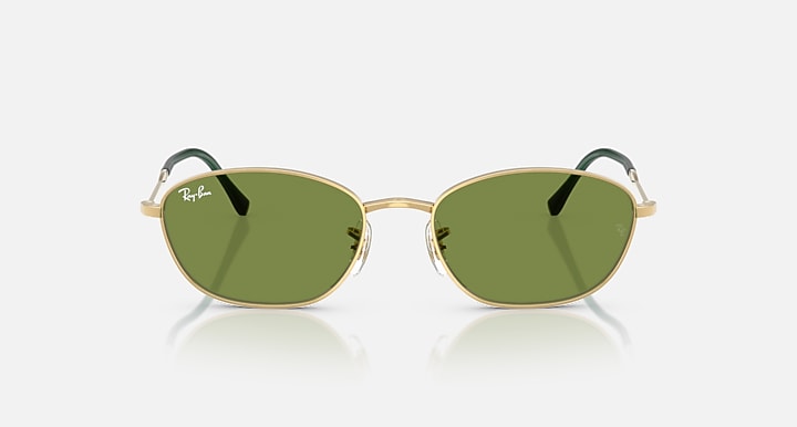 Ray-Ban RB3749 Arista Gold with Green Solid Color lenses - Front