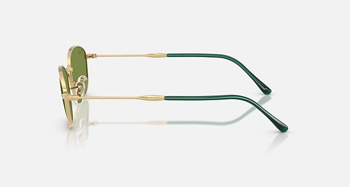 Ray-Ban RB3749 Arista Gold with Green Solid Color lenses - Lateral