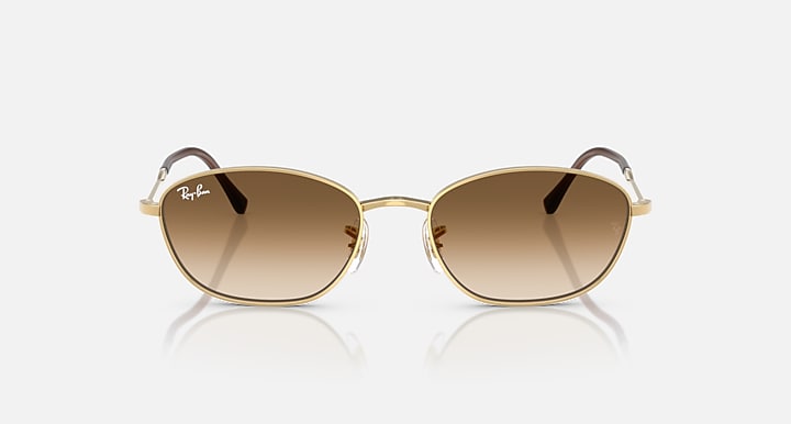 Ray-Ban RB3749 Arista Gold with Clear Gradient Brown Gradient lenses - Front