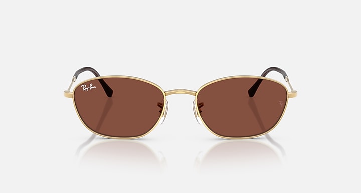 Ray-Ban RB3749 Arista Gold with Red Solid Color lenses - Front