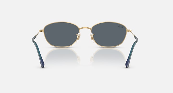 Ray-Ban RB3749 Arista Gold with Blue Solid Color lenses - Back