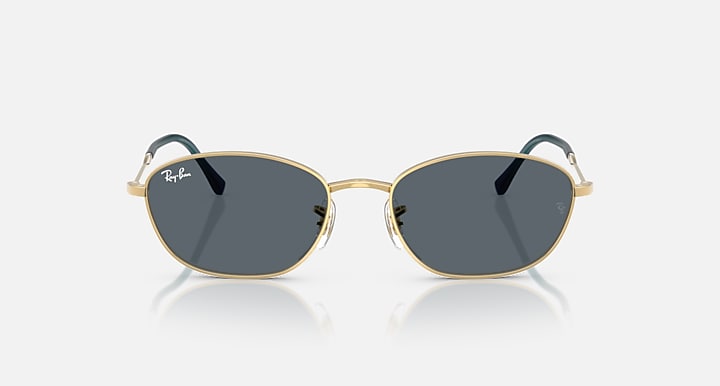 Ray-Ban RB3749 Arista Gold with Blue Solid Color lenses - Front