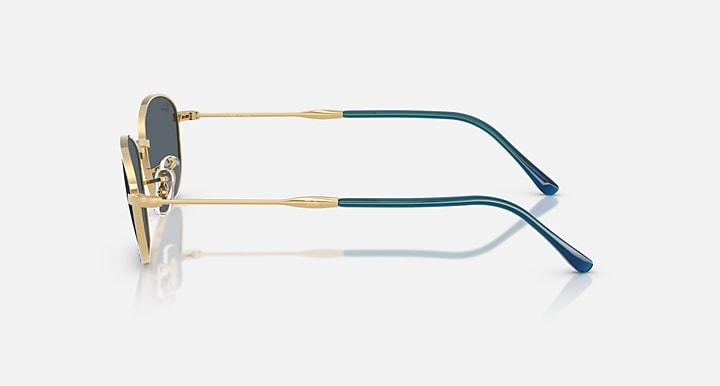 Ray-Ban RB3749 Arista Gold with Blue Solid Color lenses - Lateral