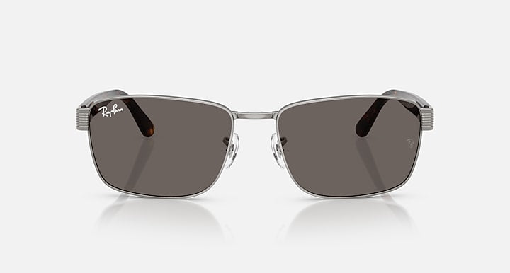 Ray-Ban RB3750 Gunmetal; Havana with Dark Grey Solid Color lenses - Front