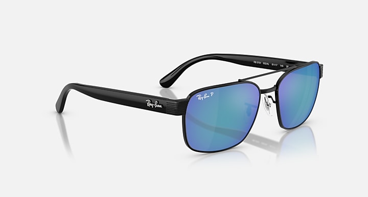 Ray-Ban RB3751 POLARIZED+ LENSES Black with Polarized+ Grey Mirror Blue Polarized+ lenses - Alternative