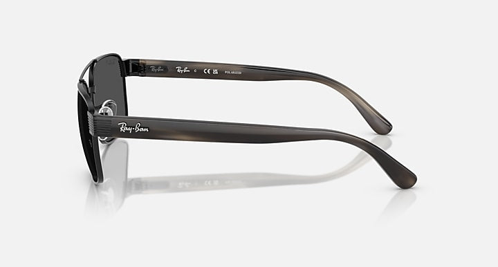 Ray-Ban RB3751 POLARIZED+ LENSES Black; Havana Grey with Polarized+ Dark Grey Polarized+ lenses - Lateral