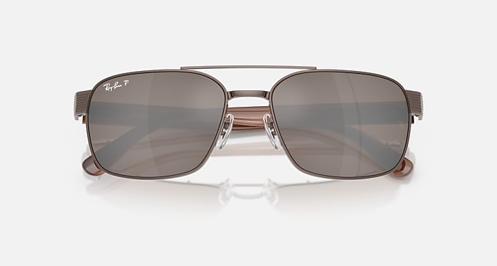 Ray-Ban RB3751 POLARIZED+ LENSES Copper; Havana Brown with Polarized+ Brown Polarized+ lenses - Closed Front