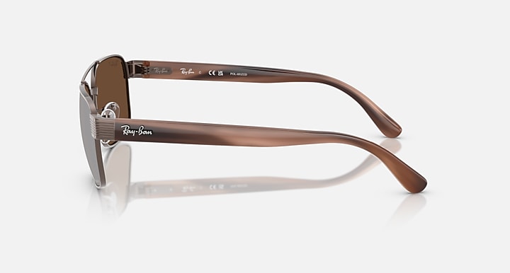 Ray-Ban RB3751 POLARIZED+ LENSES Copper; Havana Brown with Polarized+ Brown Polarized+ lenses - Lateral