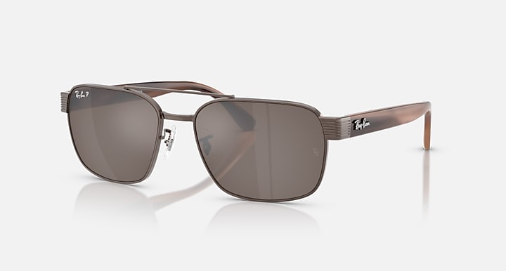 Ray-Ban RB3751 POLARIZED+ LENSES Copper; Havana Brown with Polarized+ Brown Polarized+ lenses - Quarter