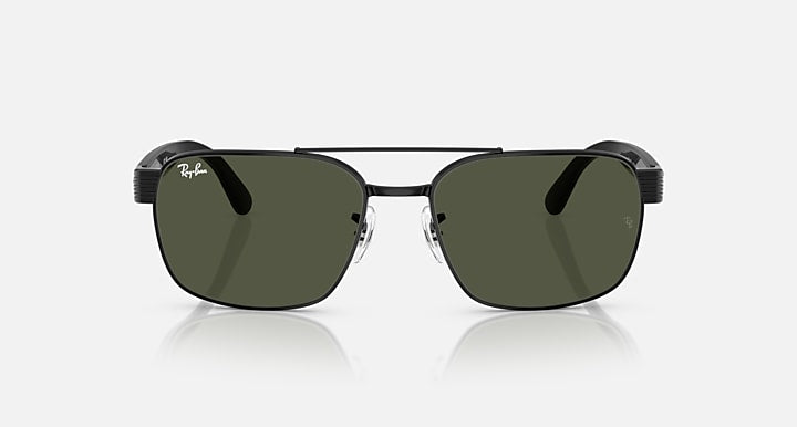 Ray-Ban RB3751 Black with G-15 Green Solid Color lenses - Front