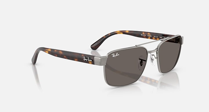 Ray-Ban RB3751 Gunmetal; Havana with Dark Grey Solid Color lenses - Alternative