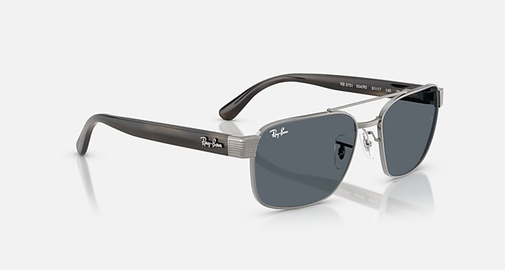 Ray-Ban RB3751 Gunmetal; Havana Grey with Blue Solid Color lenses - Alternative