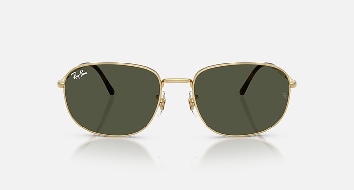 Ray-Ban RB3754 Arista Gold with Green Solid Color lenses - Front