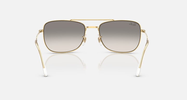 Ray-Ban RB3755 Arista Gold with Clear Gradient Grey Gradient lenses - Back