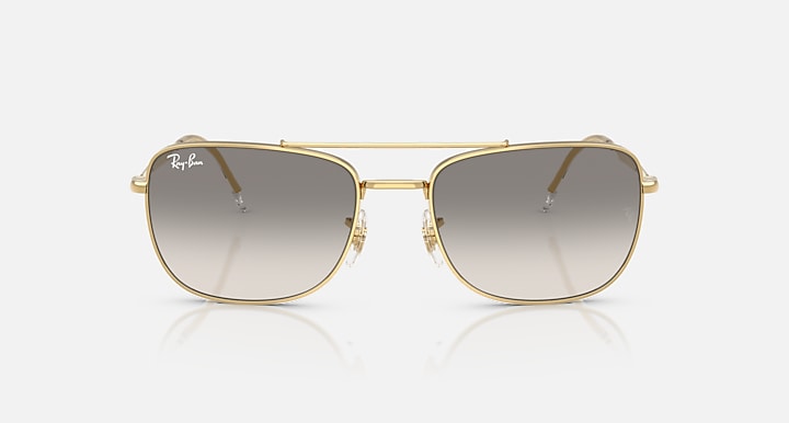 Ray-Ban RB3755 Arista Gold with Clear Gradient Grey Gradient lenses - Front