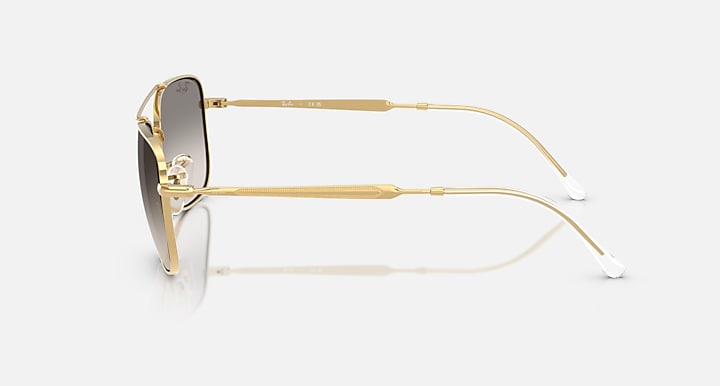 Ray-Ban RB3755 Arista Gold with Clear Gradient Grey Gradient lenses - Lateral
