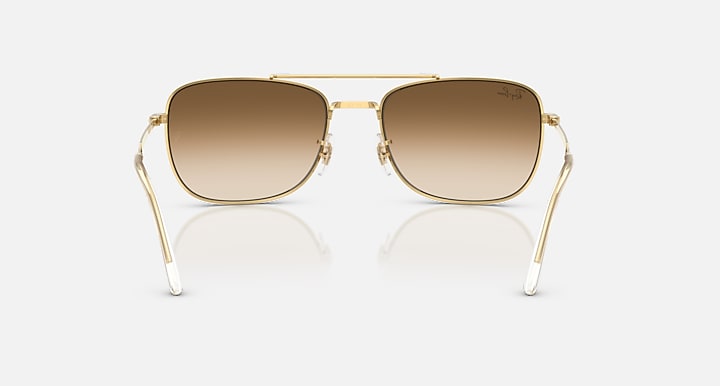Ray-Ban RB3755 Arista Gold with Clear Gradient Brown Gradient lenses - Back