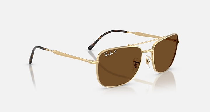 Ray-Ban RB3755 Arista Gold with Polarized Brown Solid Color lenses - Alternative