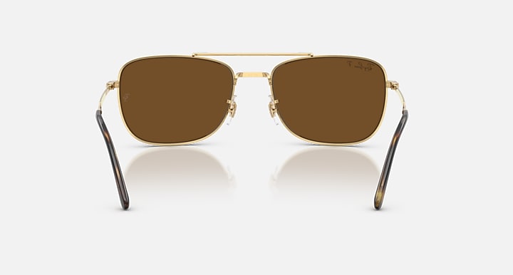Ray-Ban RB3755 Arista Gold with Polarized Brown Solid Color lenses - Back