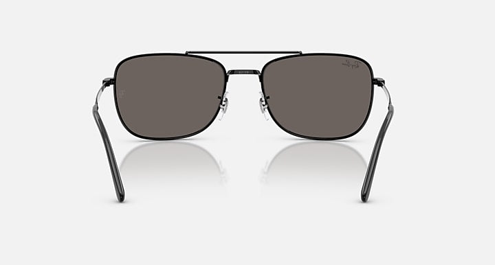 Ray-Ban RB3755 Black with Dark Grey Solid Color lenses - Back