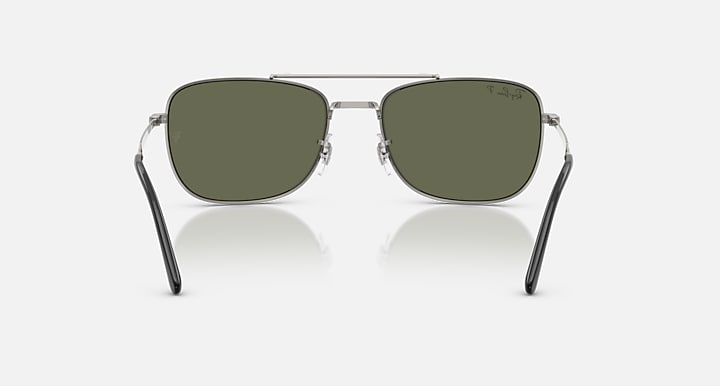 Ray-Ban RB3755 Gunmetal with Green Polarized Solid Color lenses - Back