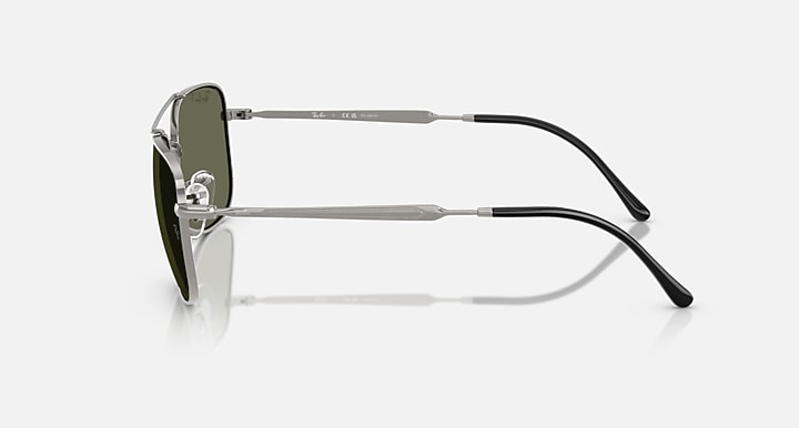 Ray-Ban RB3755 Gunmetal with Green Polarized Solid Color lenses - Lateral