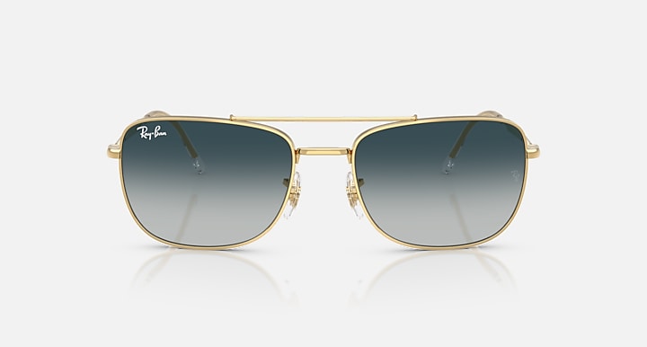 Ray-Ban RB3755 Arista Gold with Grey Gradient Blu Gradient lenses - Front