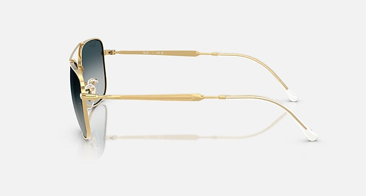 Ray-Ban RB3755 Arista Gold with Grey Gradient Blu Gradient lenses - Lateral