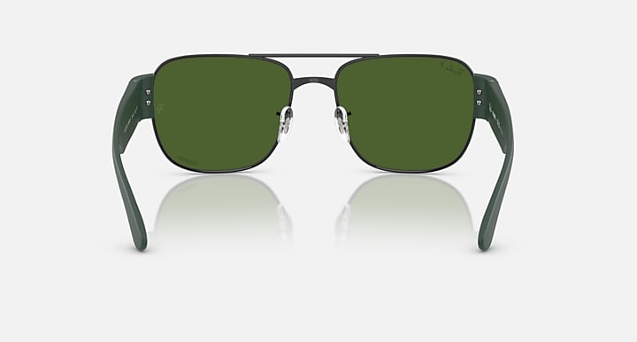 Ray-Ban RB3756 POLARIZED+ LENSES Black; Sand Black with Polarized+ Dark Green Polarized+ lenses - Back