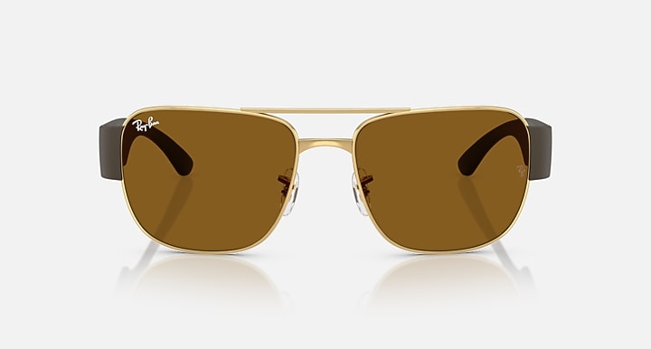 Ray-Ban RB3756 Arista Gold; Sand Brown with Brown Solid Color lenses - Front