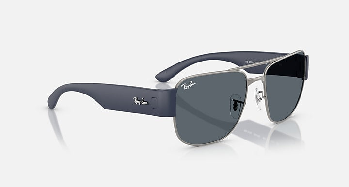 Ray-Ban RB3756 Gunmetal; Sand Dark Blue with Blue Solid Color lenses - Alternative