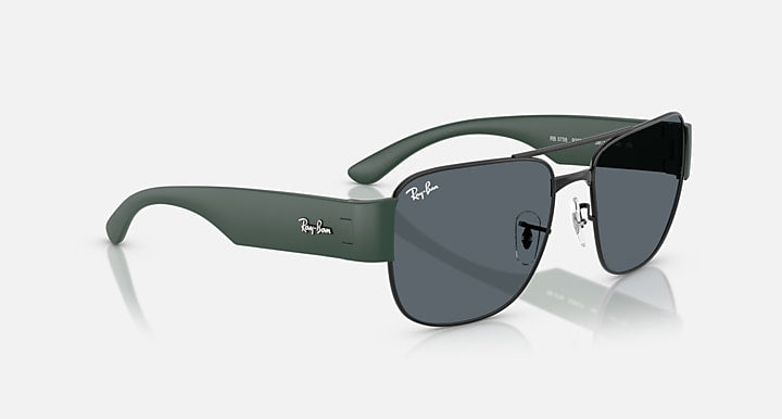 Ray-Ban RB3756 Black; Sand Black with Green Solid Color lenses - Alternative