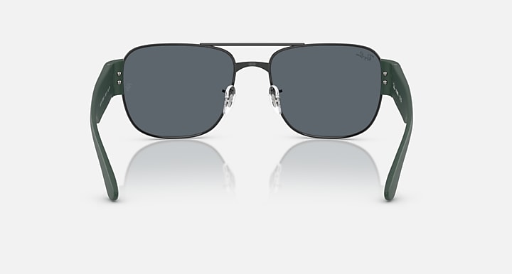 Ray-Ban RB3756 Black; Sand Black with Green Solid Color lenses - Back
