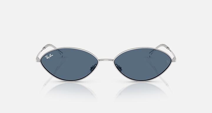 Ray-Ban KAI BIO-BASED Silver with Dark Blue Solid Color lenses - Front