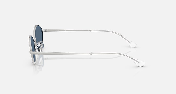 Ray-Ban KAI BIO-BASED Silver with Dark Blue Solid Color lenses - Lateral