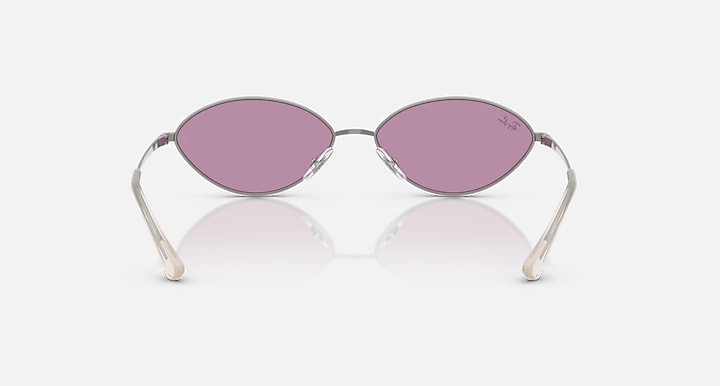 Ray-Ban KAI BIO-BASED Gunmetal with Dark Violet Solid Color lenses - Back