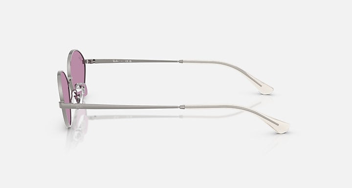Ray-Ban KAI BIO-BASED Gunmetal with Dark Violet Solid Color lenses - Lateral