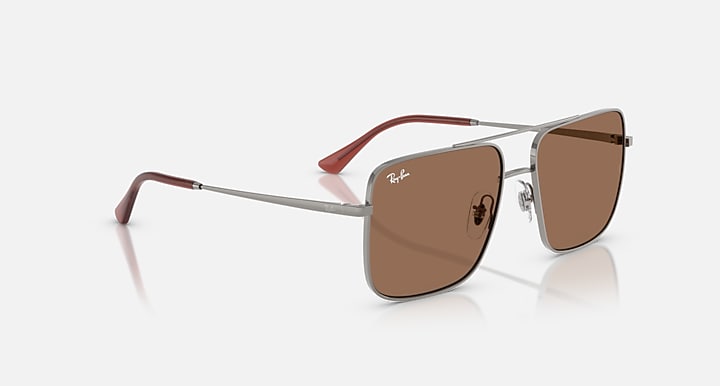 Ray-Ban ARI BIO-BASED LIMITED Gunmetal with Dark Brown Solid Color lenses - Alternative